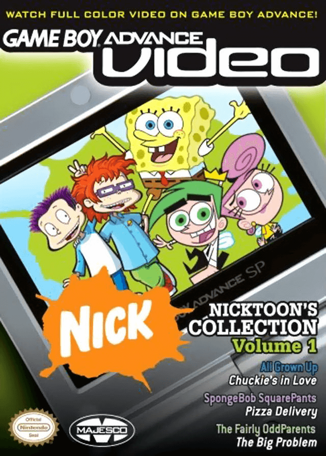 GBA Video Nicktoons Collection Volume 1 box art for GameBoy Advance